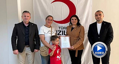 Kan bağışçıları madalyalarını aldı 