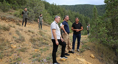 Karakurt sahada incelemelerde bulundu