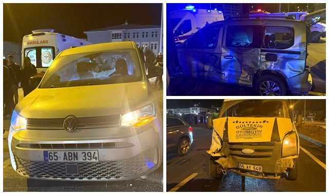 Kavşakta feci kaza! 6 kişi hastaneye kaldırıldı