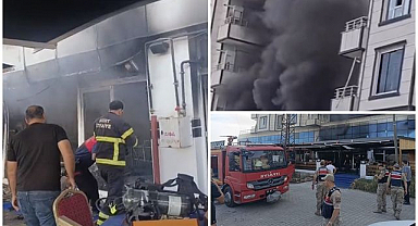 Korkutan yangında alevler kafeyi sardı