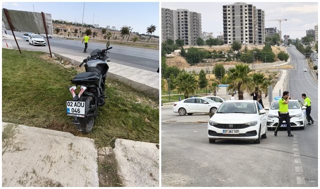 Motosiklet ile otomobil çarpıştı!