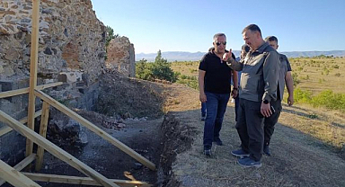 Nene Hatun Tarihi Milli Parkı'nda restorasyon sürüyor