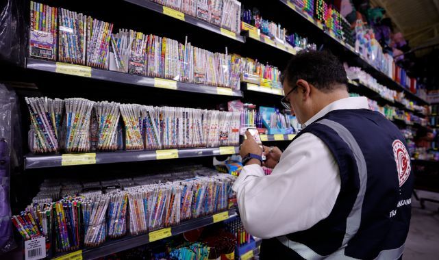 Okul alışverişi öncesi kırtasiyelerde denetimler sürüyor