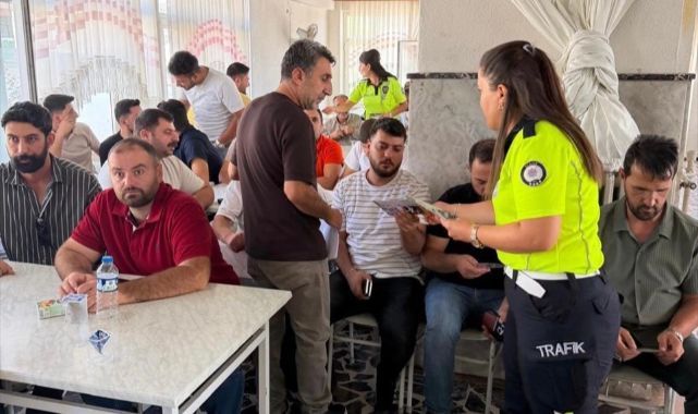 Okul servis sürücülerine trafik güvenliği eğitimi