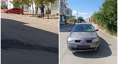 Okuldan dönen bisikletli çocuğa otomobil çarptı