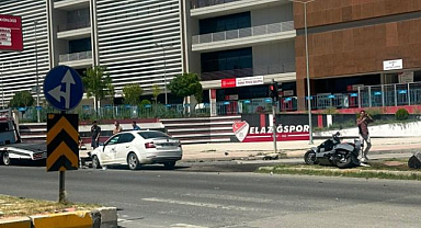Otomobil ve motosiklet çarpıştı! Yaralılar hastaneye kaldırıldı