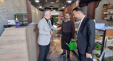 Palandöken Müftüsünden çarşı esnafına ziyaret