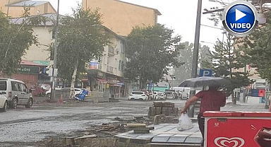 Sağanak ve dolu ulaşımı aksattı! Tarım arazileri zarar gördü