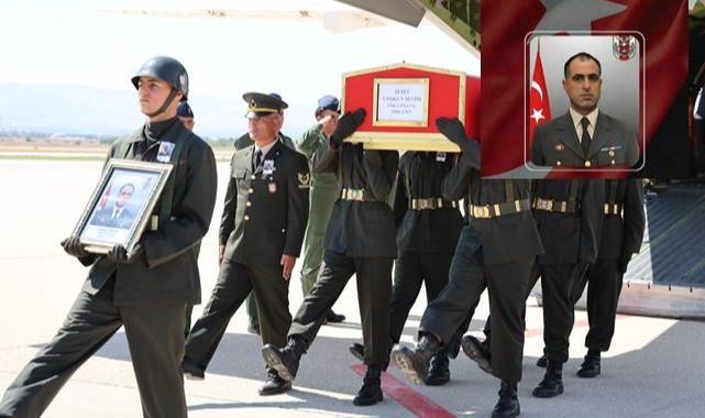 Şehit Uzman Çavuş Sevim'in naaşı memleketine getirildi