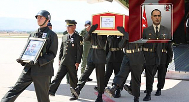 Şehit Uzman Çavuş Sevim'in naaşı memleketine getirildi