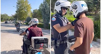 Sınava geç kalanların yardımına polisler yetişti