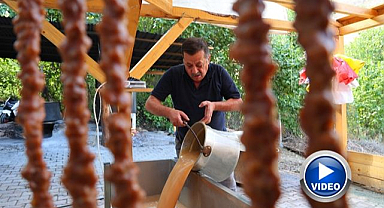 Üzüm ve ceviz buluştu! Orcik yapımı başladı 