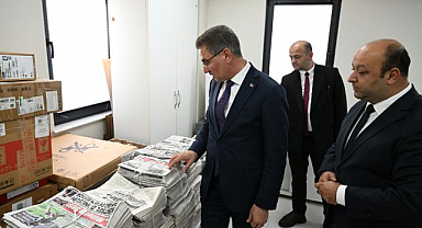 Vali Baruş’tan Basın İlan Kurumu’na ziyaret