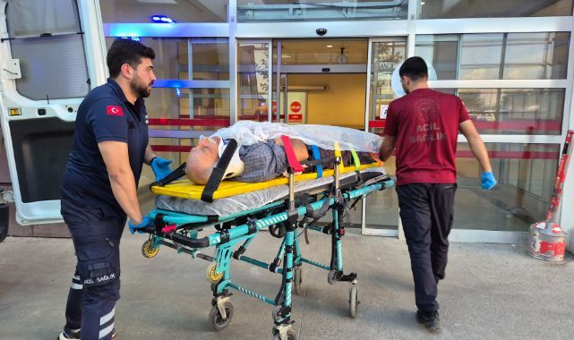 Ağaç keserken bir anda kendini yerde buldu