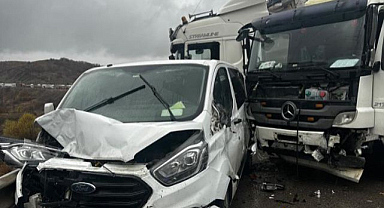 Aşkale'de zincirleme trafik kazası!