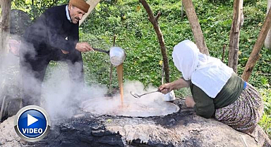 Bir asırlık gelenek: Üzümden doğal pekmez üretiyorlar