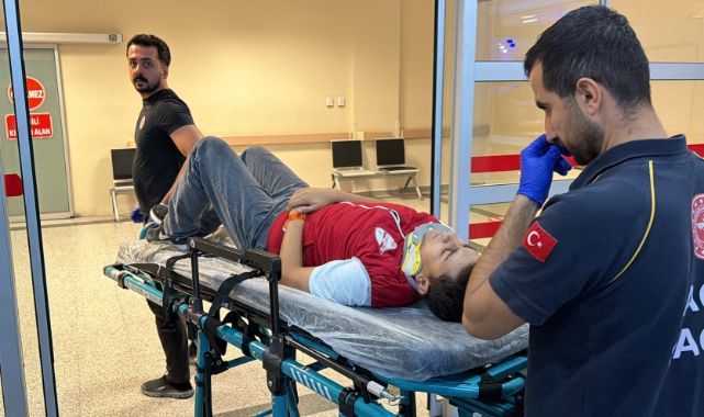 Direksiyon hakimiyetini kaybedince kendini yerde buldu