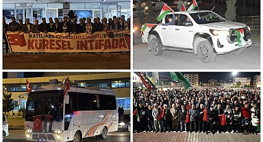Doğu Anadolu Gazze için tek yürek oldu