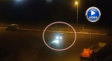 Drift atan sürücü kameraya yakalandı