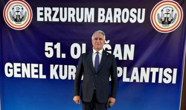 Erzurum Barosu'nda Mesut Öner güven tazeledi