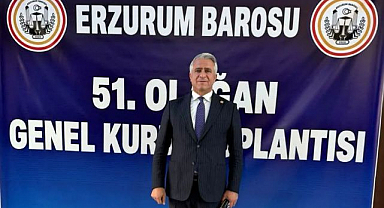 Erzurum Barosu’nda Mesut Öner güven tazeledi