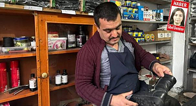 Erzurum’da kış hazırlığı ayakkabı tamircilerine yaradı!