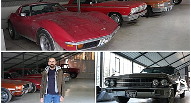 Erzurum’da  milyonluk klasik otomobil koleksiyonu