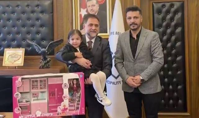 Erzurum’da minik Asel’in sevgisi gönülleri ısıttı