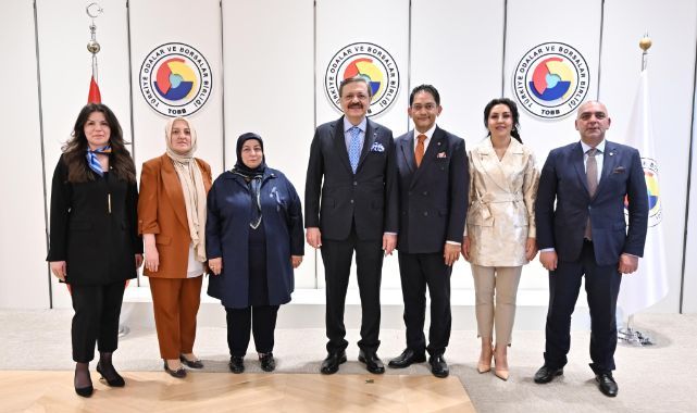 Erzurum Ticaret Borsası Meclisi'nden TOBB Başkanı Hisarcıklıoğlu'na ziyaret