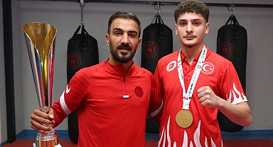Erzurumlu milli sporcunun şampiyonluk gururu