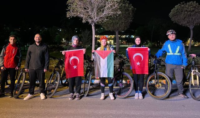 Gazze için pedal çevirdiler   