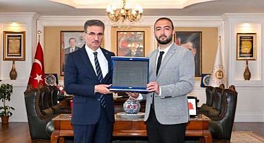 Genç ahiden Vali Baruş’a ziyaret