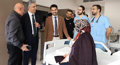 Hastanede tedavi gören hastalara ziyaret