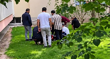 İkinci kattan yere çakıldı!