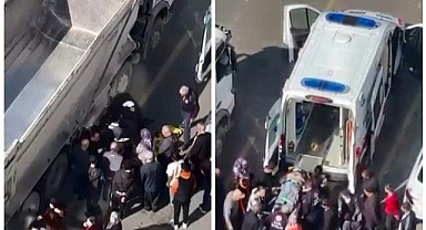 Karşıya geçmek isterken kamyonun altında kaldı