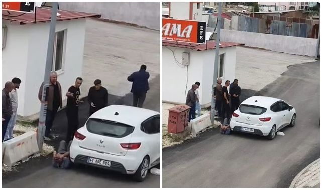 Karşıya geçmek isterken otomobil çarptı!