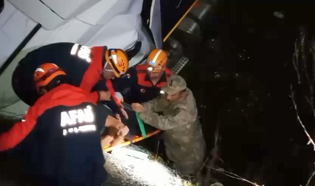 Kontrolden çıkan tır şarampole uçtu!