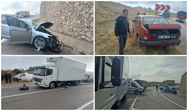 Kop dağı zirvesinde zincirleme kaza: 5 yaralı