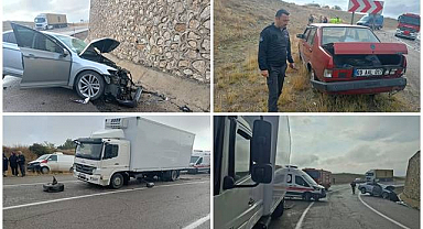 Kop dağı zirvesinde zincirleme kaza: 5 yaralı
