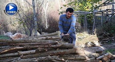 Köylerde kışlık odun hazırlığı telaşı