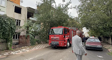 Metruk binadan yükselen dumanlar panik yarattı!