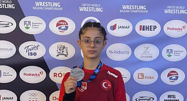 Milli güreşçi Balkan ikincisi oldu
