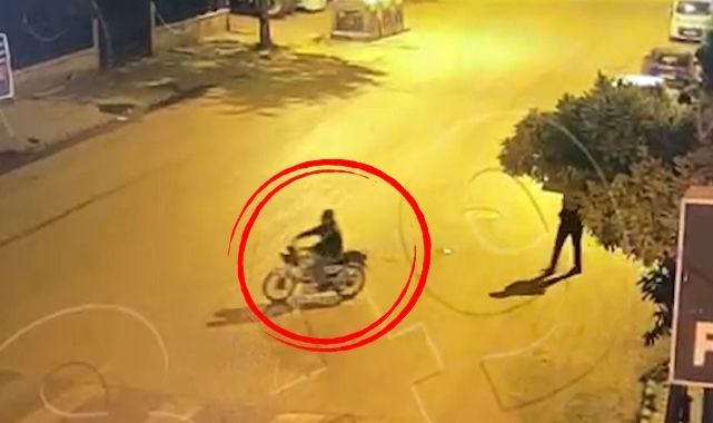 Motosiklet hırsızları kameralardan kaçamadı!