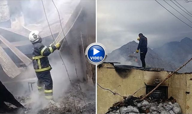 Okul alevlere teslim oldu! Yürekler ağza geldi