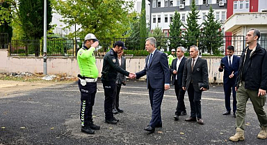 Okul güvenliği için polis devrede