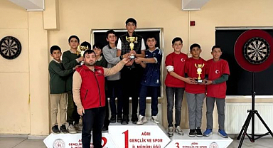 Okul sporları dart müsabakaları tamamlandı