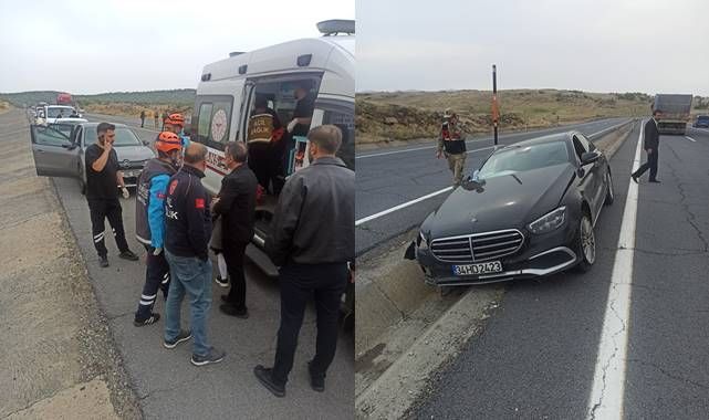Otomobil su tahliye kanalına düştü!