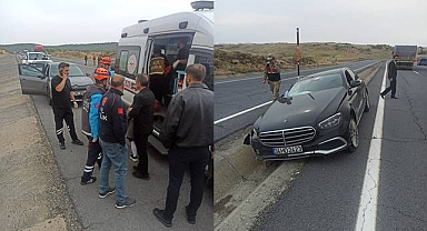 Otomobil su tahliye kanalına düştü!