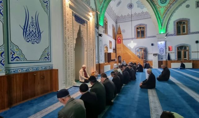 Palandöken'de sabah namazında buluştular