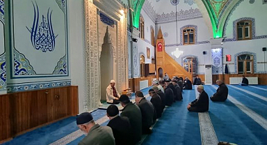 Palandöken'de sabah namazında buluştular